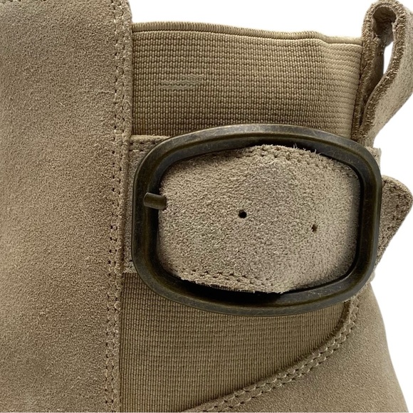 Blondo Womens Shoes Dahlia Boots Sz 5.5 Brown Suede Leather Waterproof Chunky - Picture 3 of 14